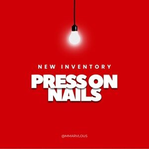 LIVE PROMO • PRESS ON NAILS $12-$15 • 5 for $55
